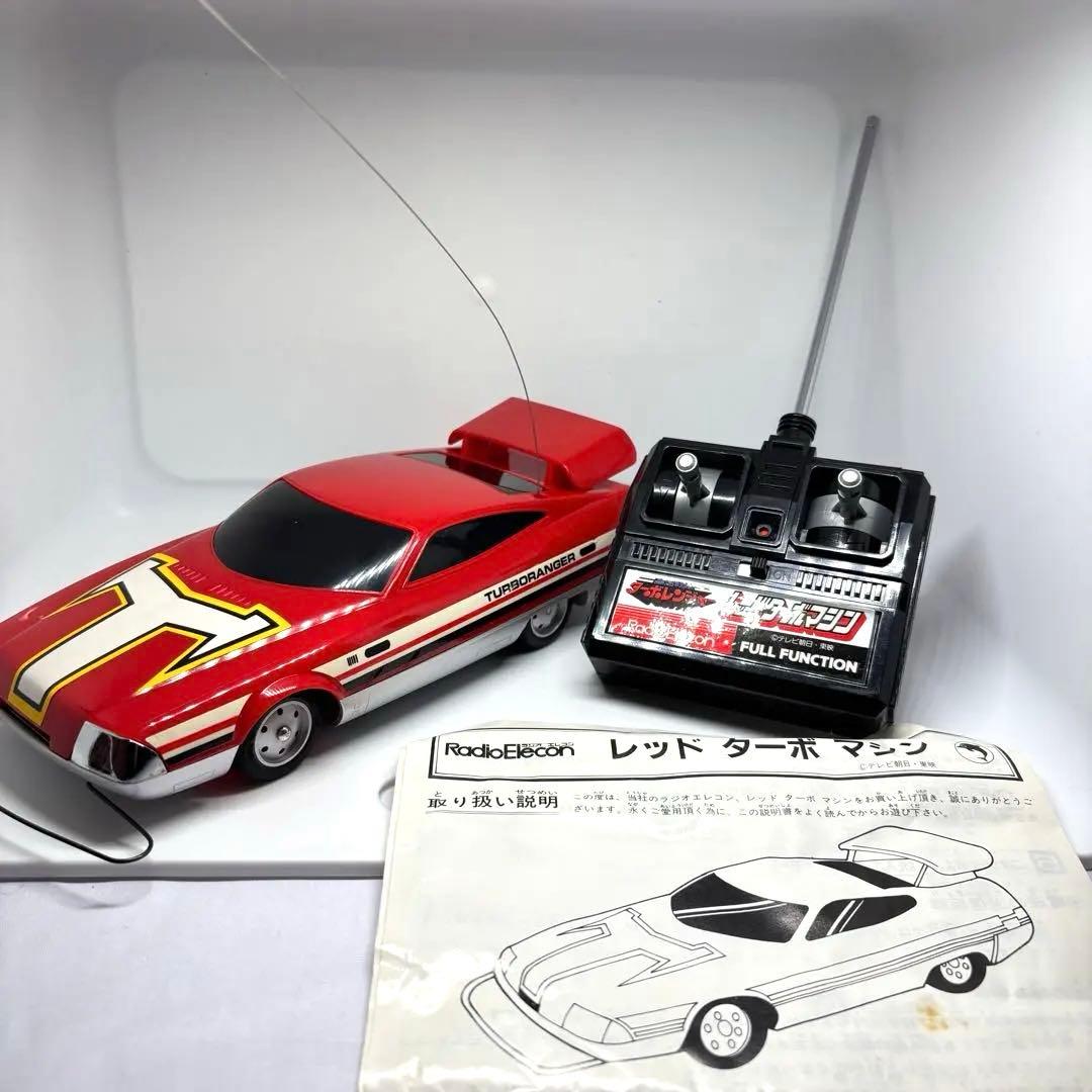 高速戦隊ターボレンジャー レッドターボマシン ラジコン ポピー 1989年当時物