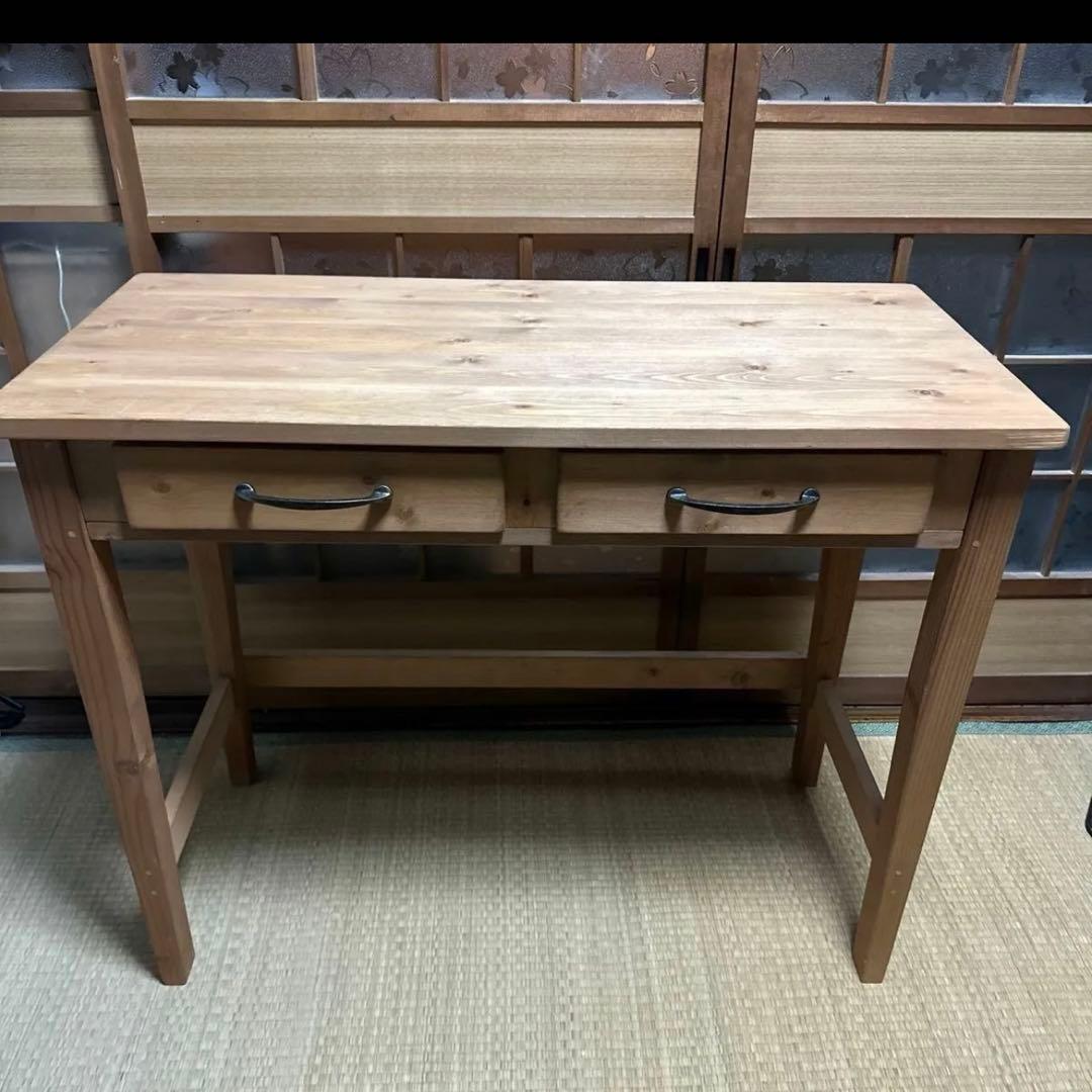 chibi ponta ☾⋆ 木製引き出しテーブル