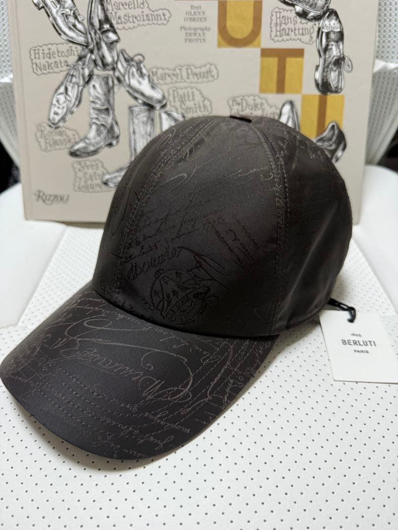 タグ付き　未使用品　BERLUTI ベルルッティ　スクリットナイロンキャップ