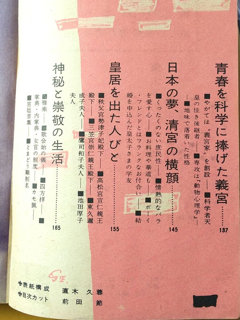 「皇太子妃美智子さまこけし人形」と「皇室読本」（講談倶楽部昭和34年2月号付録）