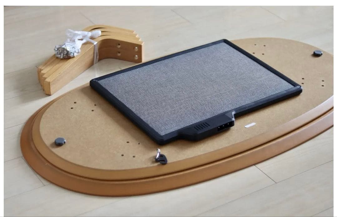 【Eriママ】無印良品　楕円こたつ ／ナチュラル