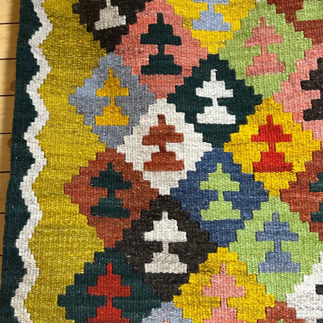 サマルカンド　手織り　草木染め　絨毯