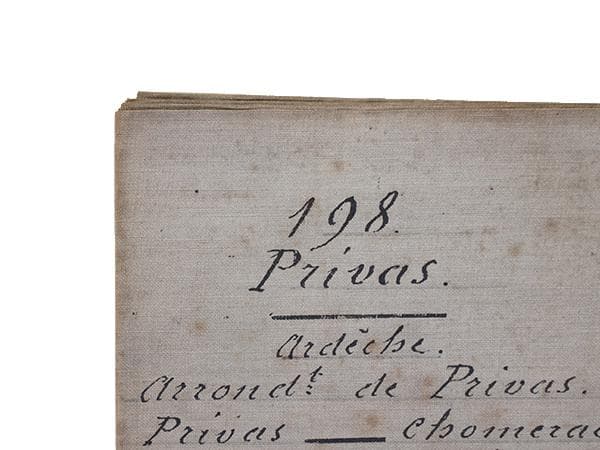 ★雰囲気◎★【フランス古物】アンティーク マップ / プリヴァの古地図