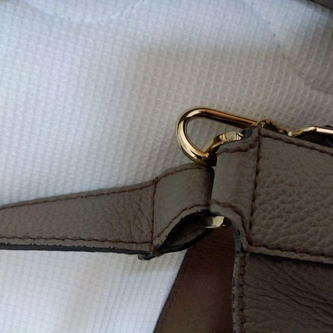 【極美品】FURLA コスタンザ 巾着 ショルダーバッグ グレージュ2WAY