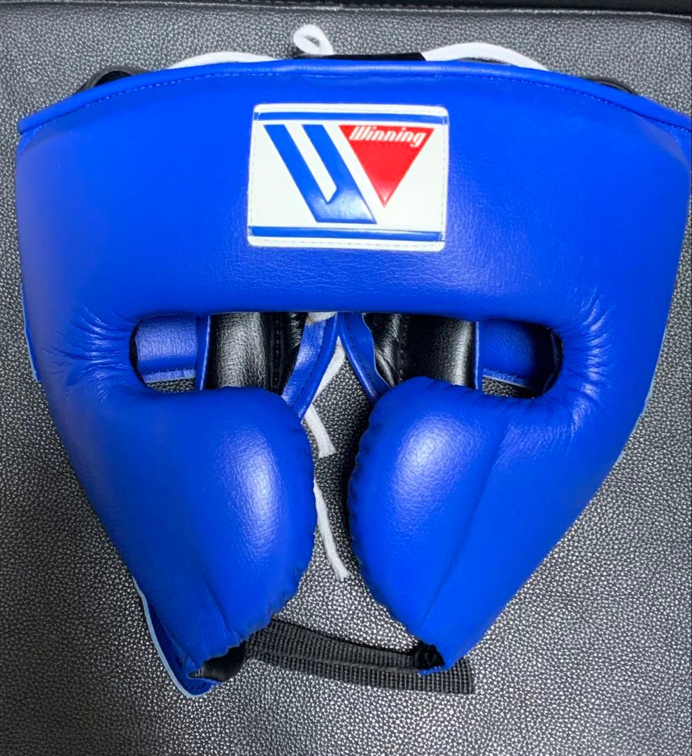 Winning ボクシング ヘッドギア 青 size M