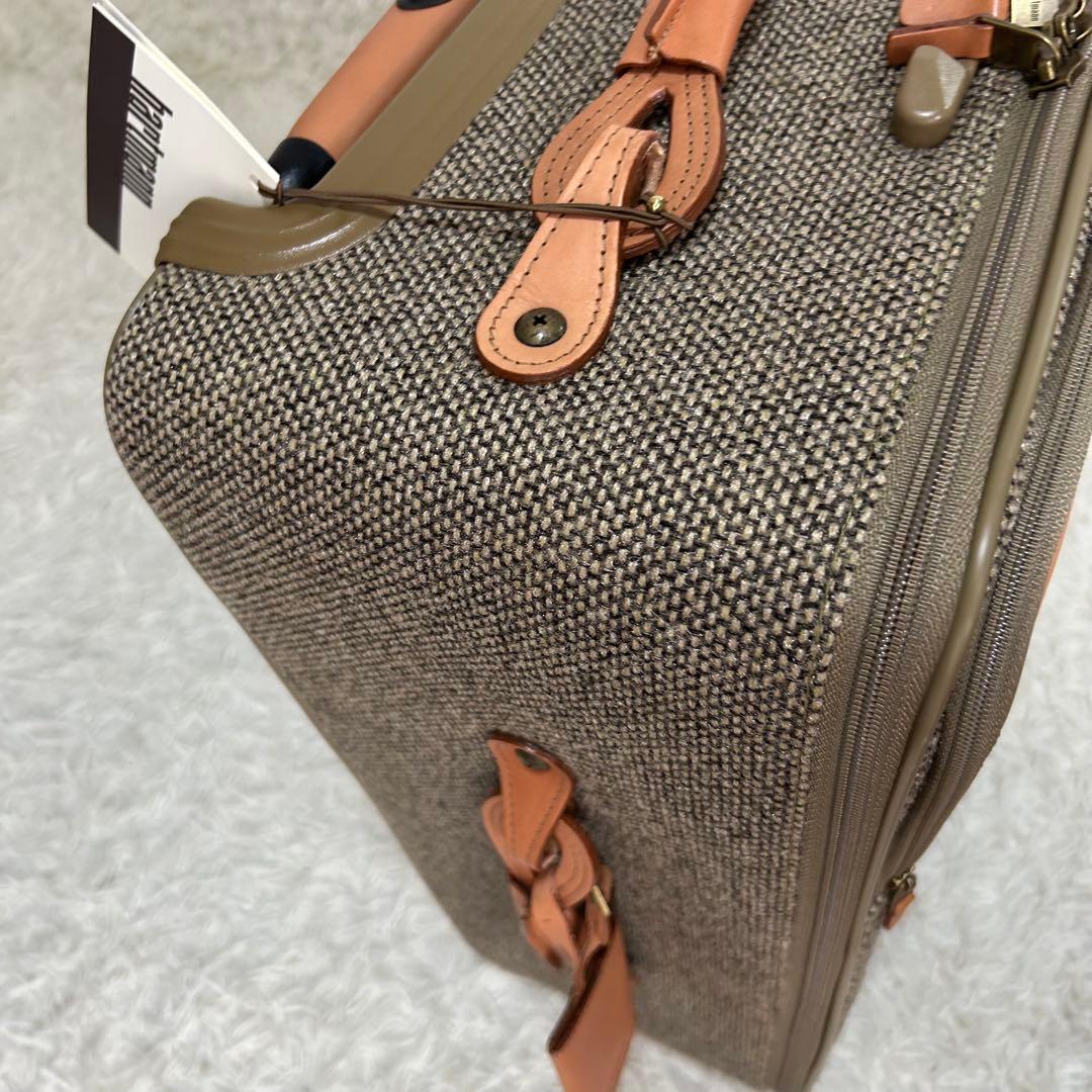 タグ付き✨ hartmann ツイード×レザー トラベルキャリーケース トロリー