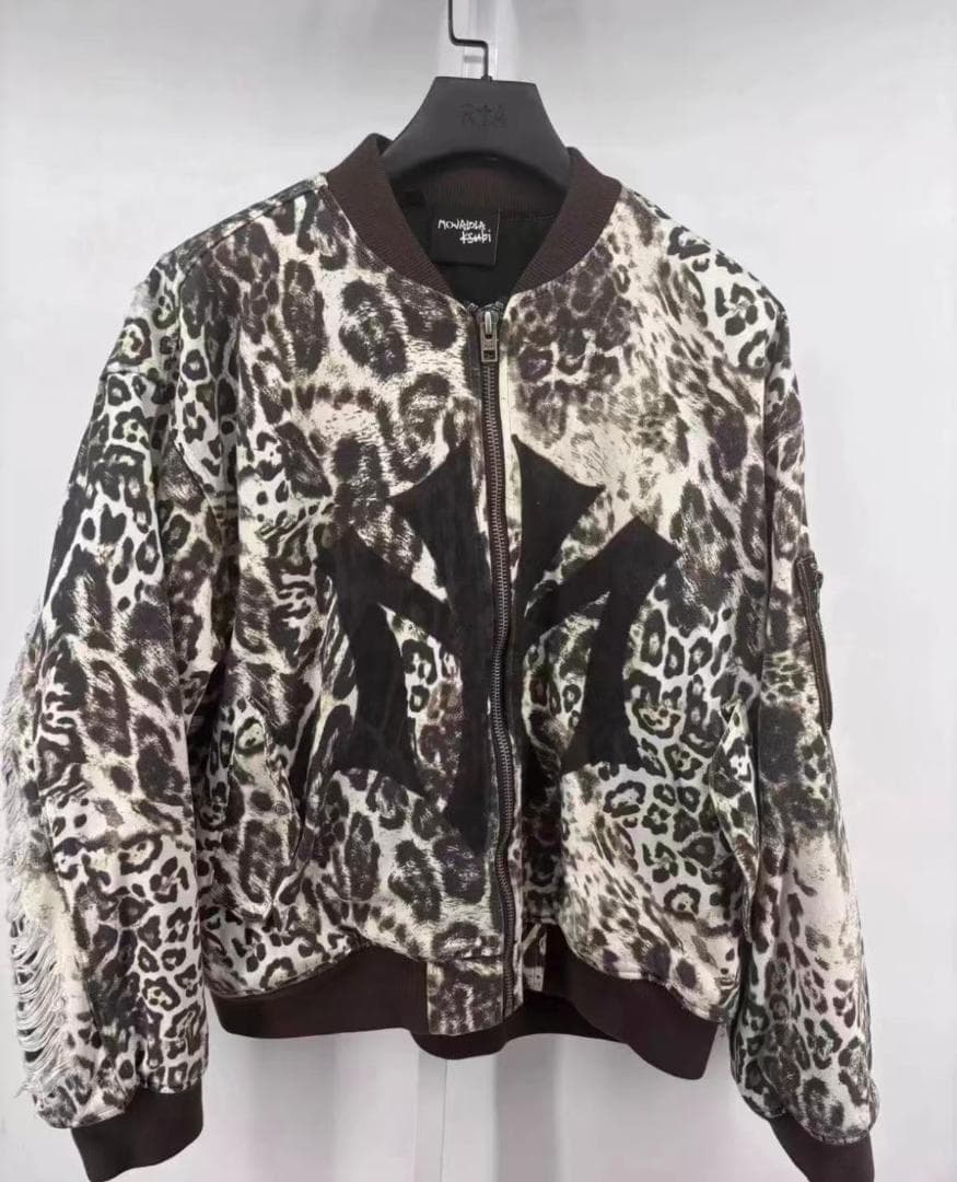 即日発送 MOWALOLA レオパード柄 ボンバージャケット M
