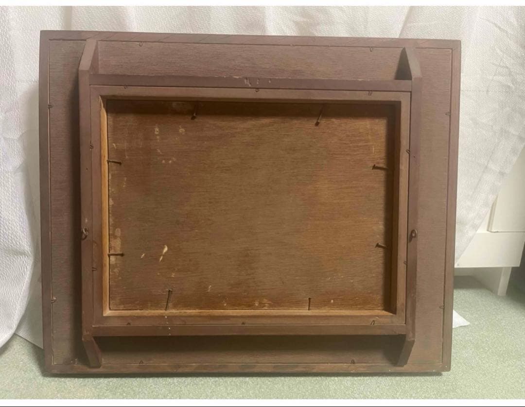 風景画 油彩画 木製フレーム