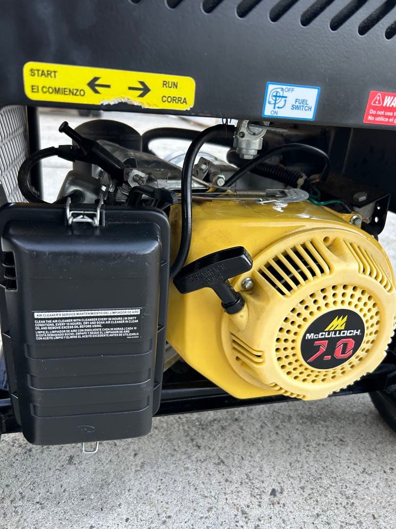 McCULLOCH ガソリン発電機 FGG350MK 3760W