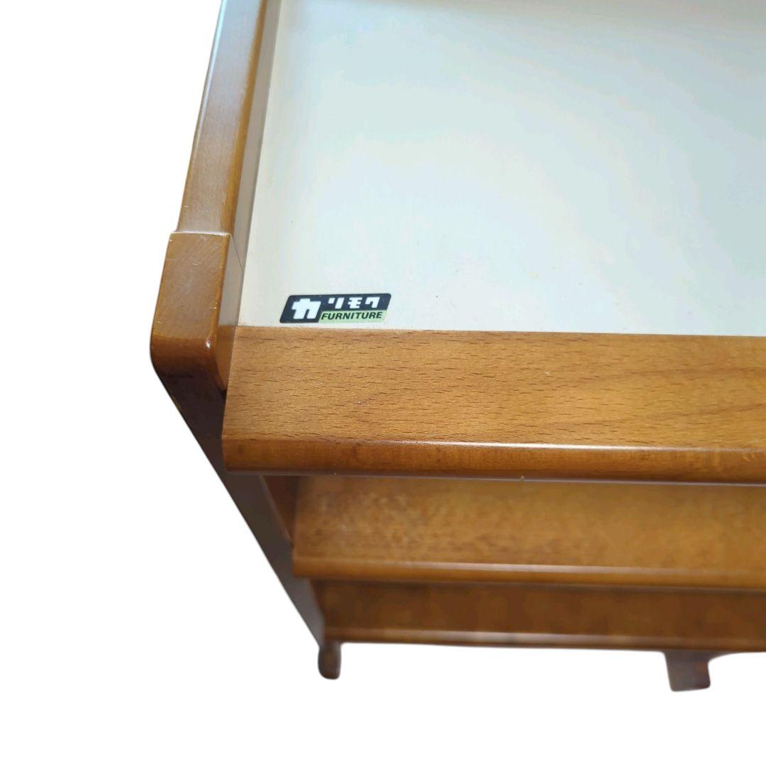 【希少品】karimoku オールドカリモク 昭和レトロ 電話台 チェスト