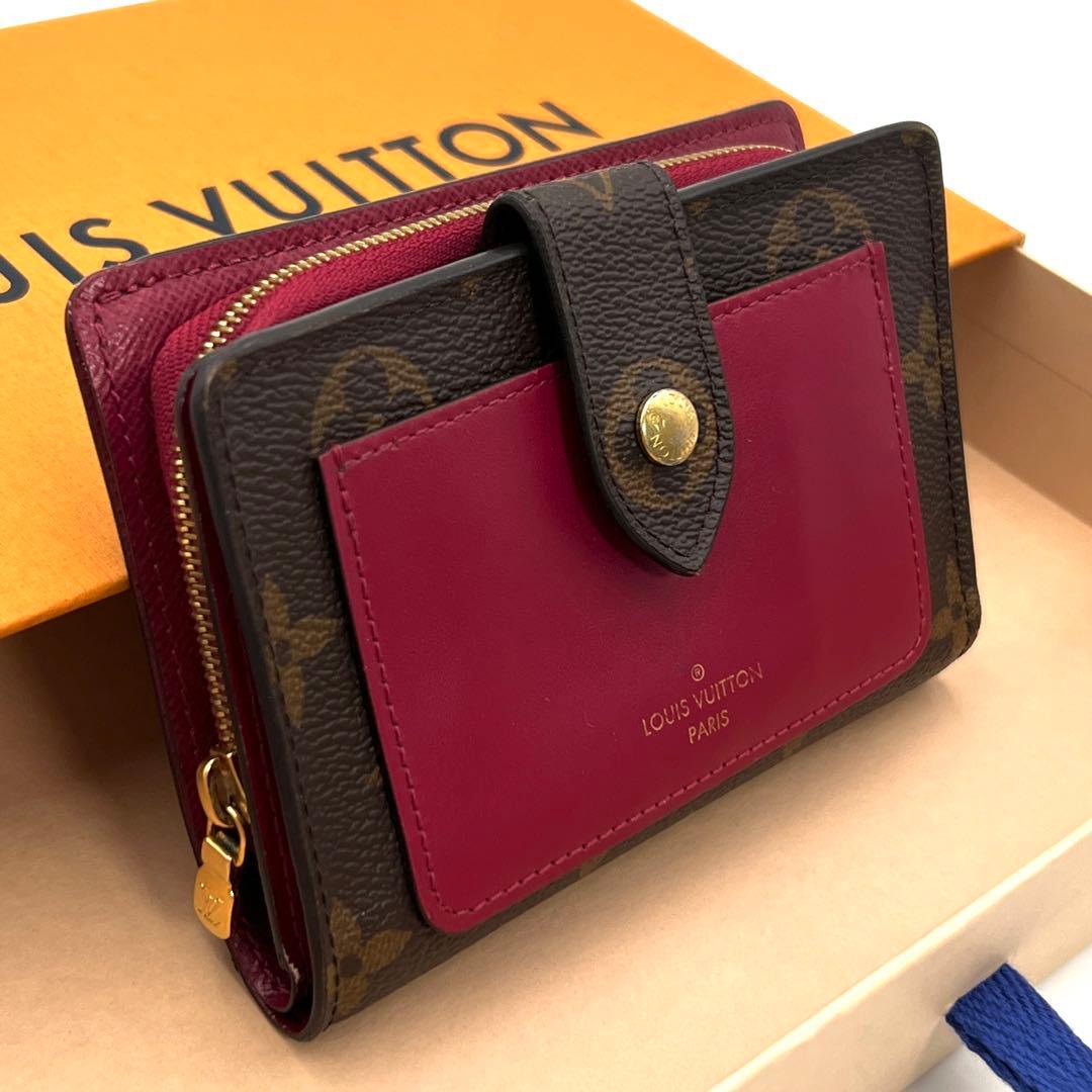 【美品】ルイヴィトン モノグラム ポルトフォイユ ジュリエット 二つ折り財布