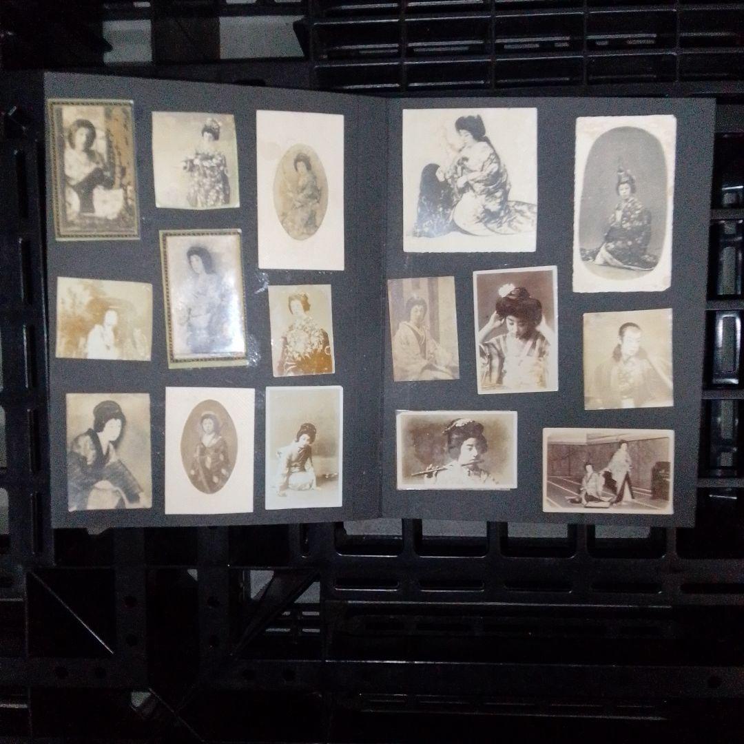 古写真　ブロマイド　アルバム　戦前　女優　芸姑　外人