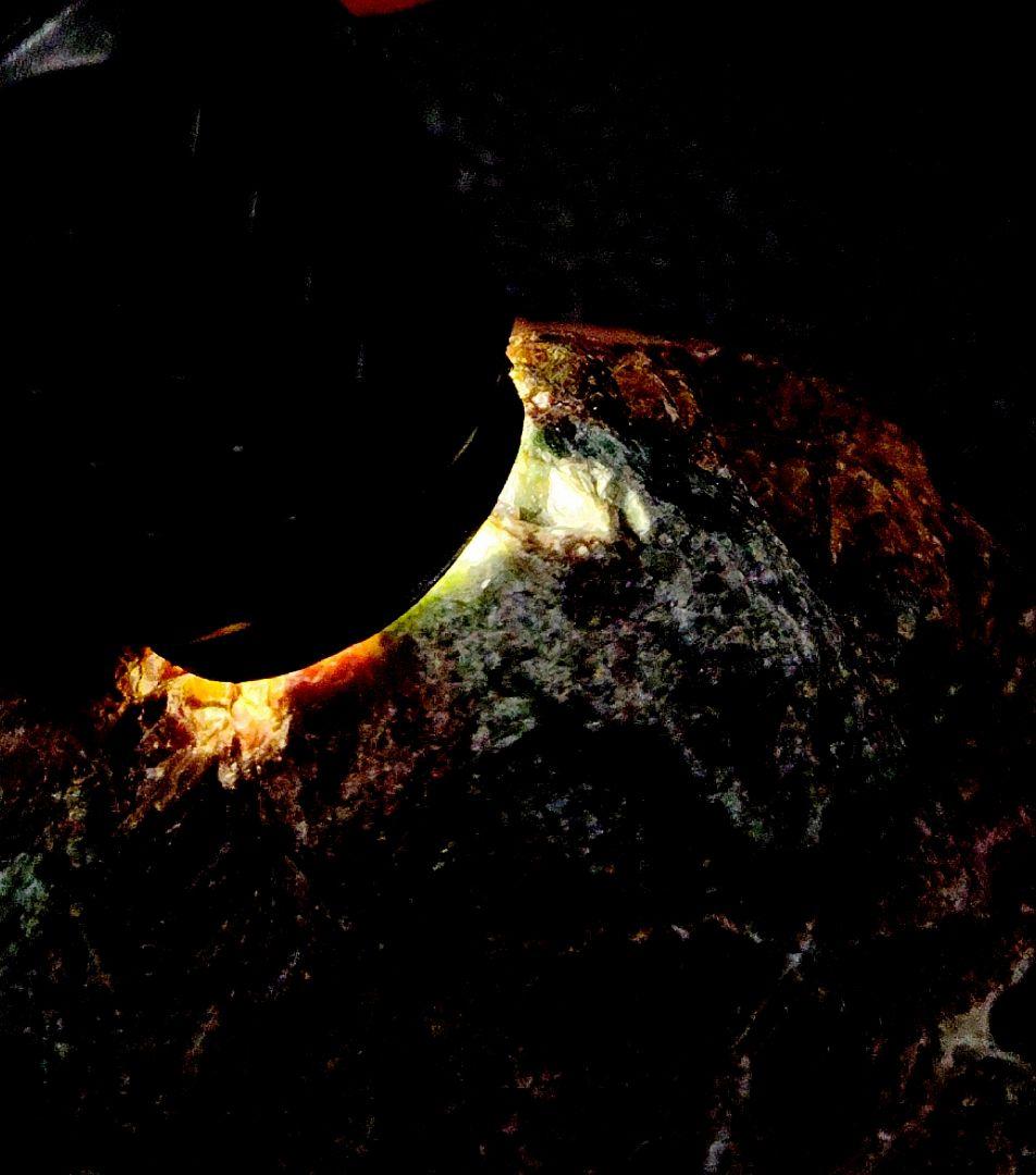 ★赤碧玉✕緑碧玉原石★糸魚川赤玉石【横川・転石・川ズレ・ウブ860ｇ】