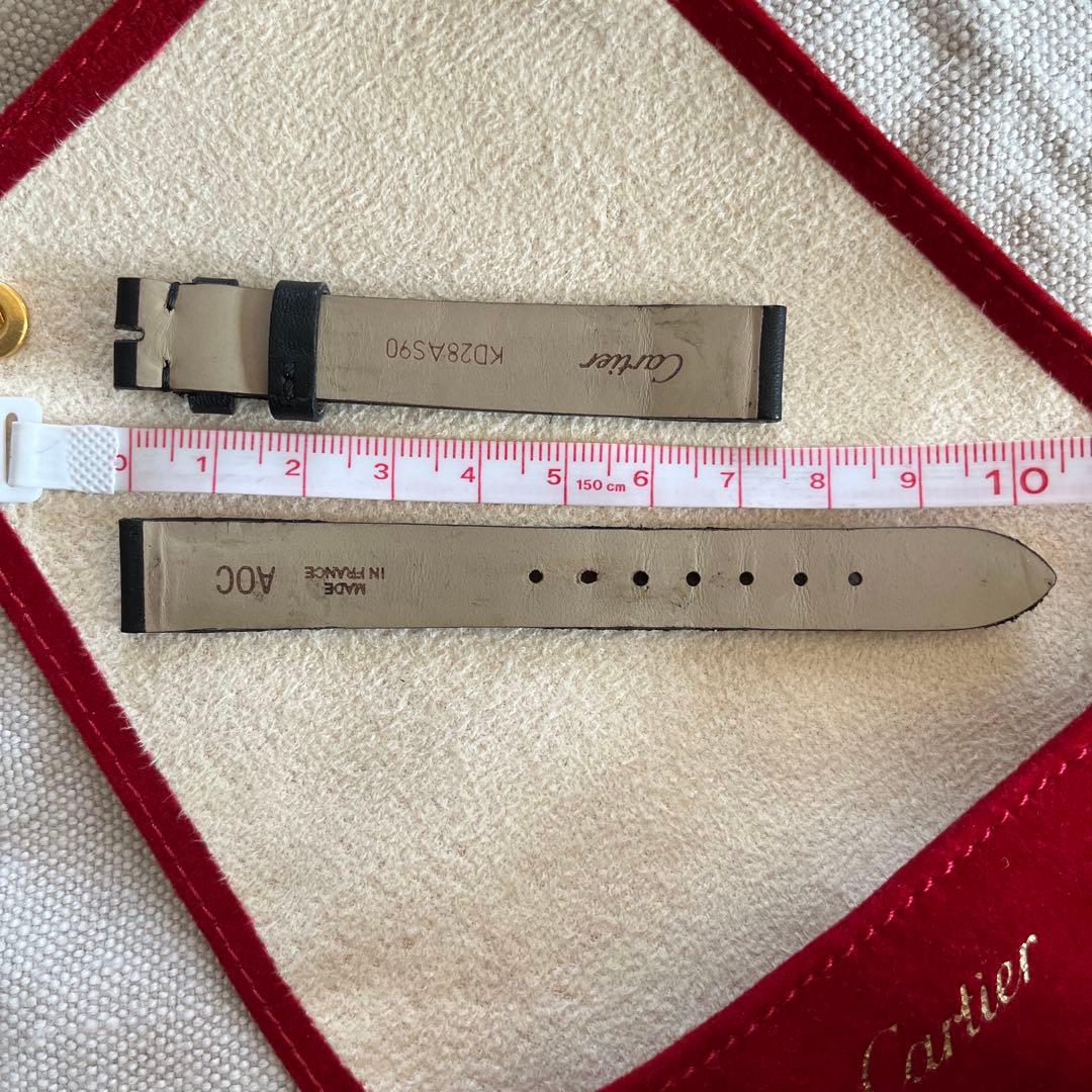 Cartierカルティエ　時計ベルト　タンクアメリカンSM 用　黒　ヌバック