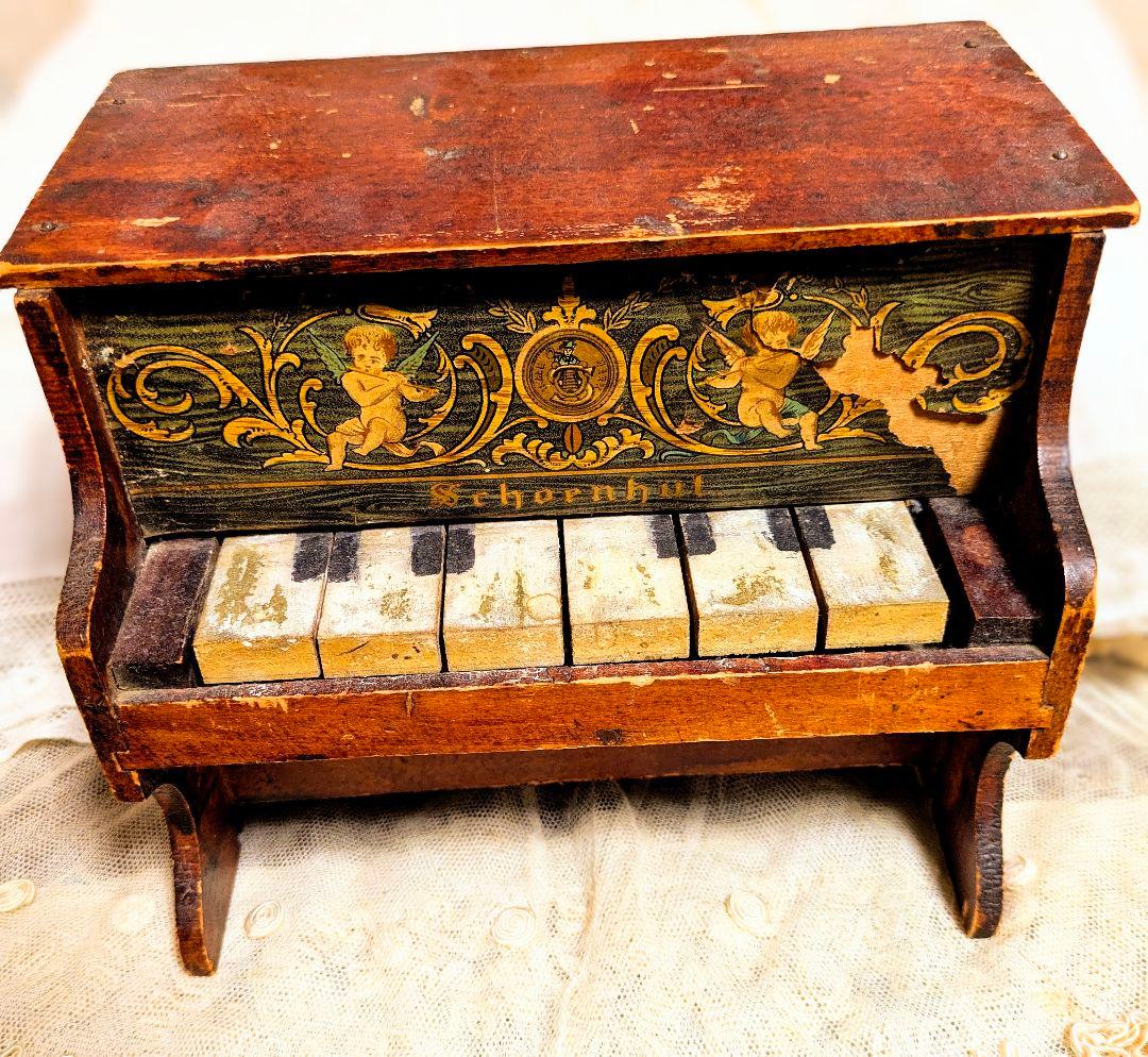 アンティーク Schoenhut トイピアノ 6鍵盤 1月末まで出品