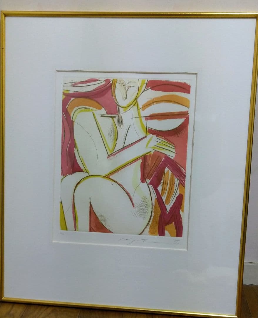 池田満寿夫　真作　「祭のビーナス」リトグラフ作品