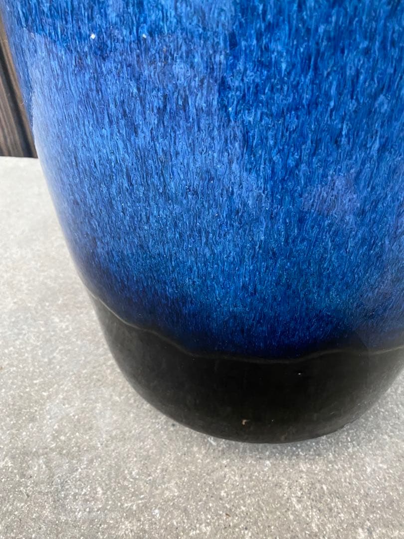 特大　火鉢　壺　海鼠釉薬　植木鉢　傘立て　花瓶