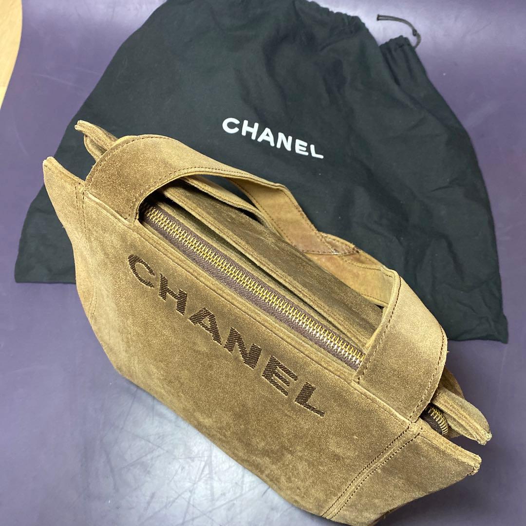【ヴィンテージ】 CHANEL シャネル　ショルダーバック バックスキン 茶