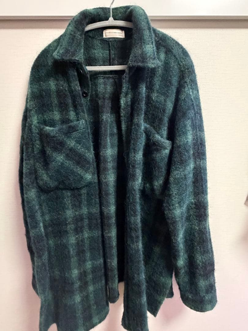 Faith Connexion オーバーサイズチェックシャツ　ウールコート