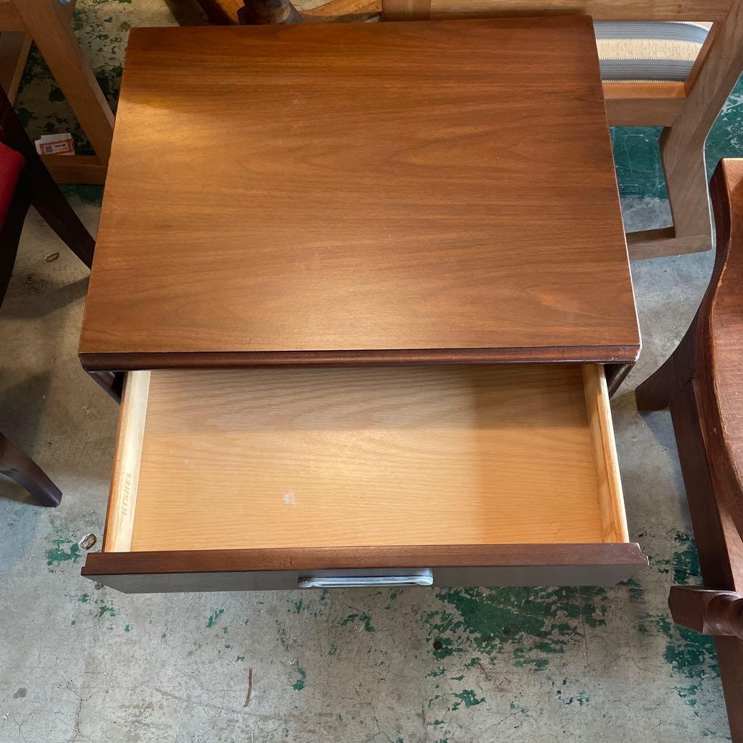 アメリカンヴィンテージ1980 チークナイトテーブル　RISHEL アメリカ家具