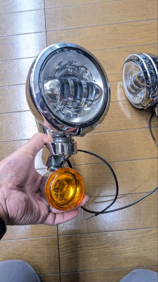 ハーレー純正　補助ライトキット　スイッチバック用　FLD　左右セット