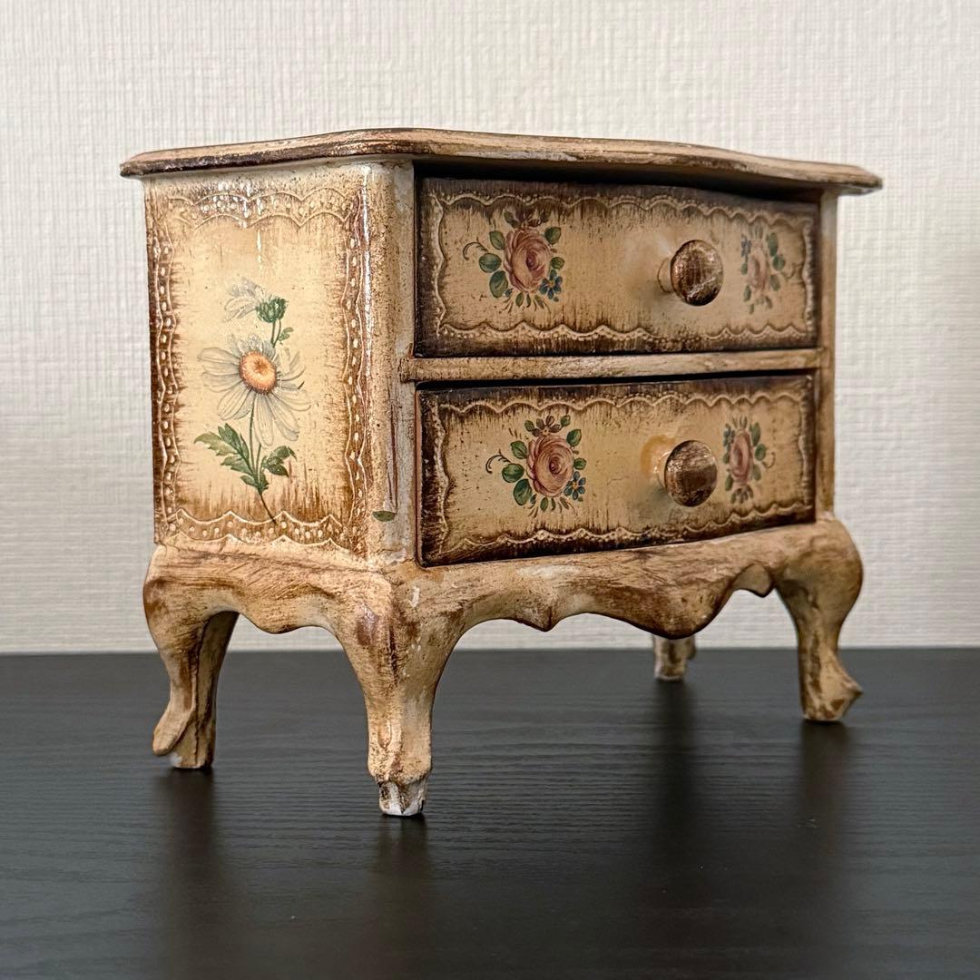 フランス　アンティーク　小物ケース　木製