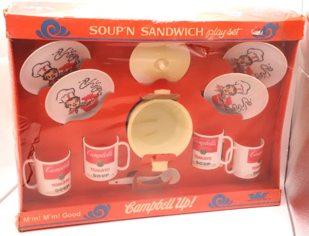 キャンベルスープ プレイセット、ビンテージ品（年代不詳）未開封