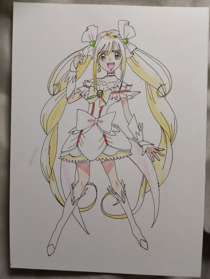 オリジナルキャラクター 手描きイラスト A4サイズ