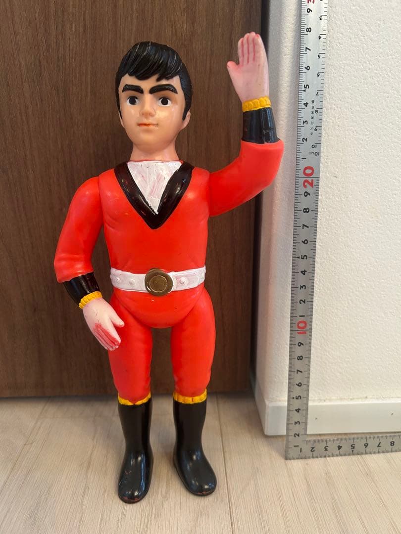 当時物　無版権　パチ　快傑ライオン丸　検）マルサン　ブルマァク　面取れ　ソフビ