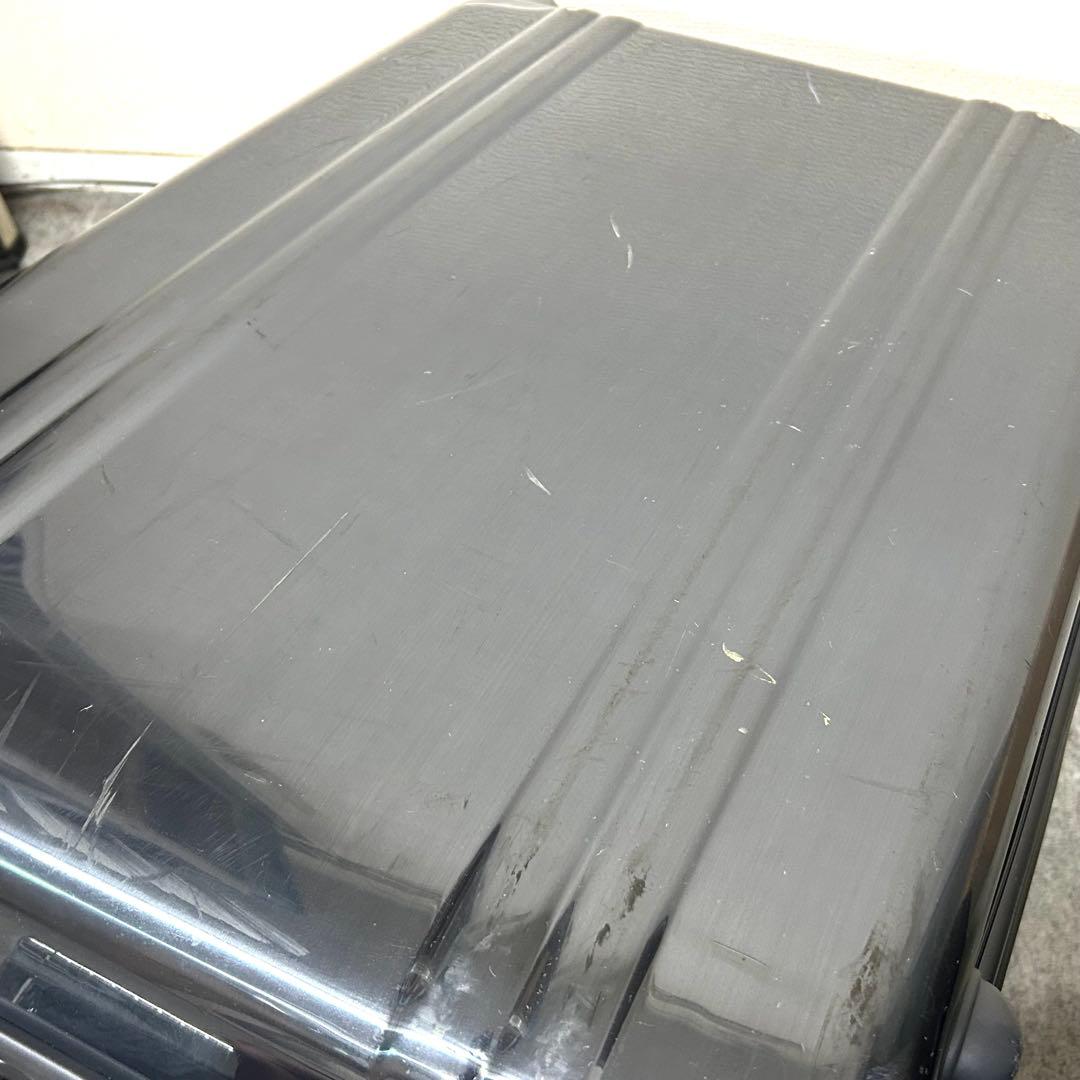 ゼロハリバートン 4輪 キャリーケース グレー系 大容量 傷あり