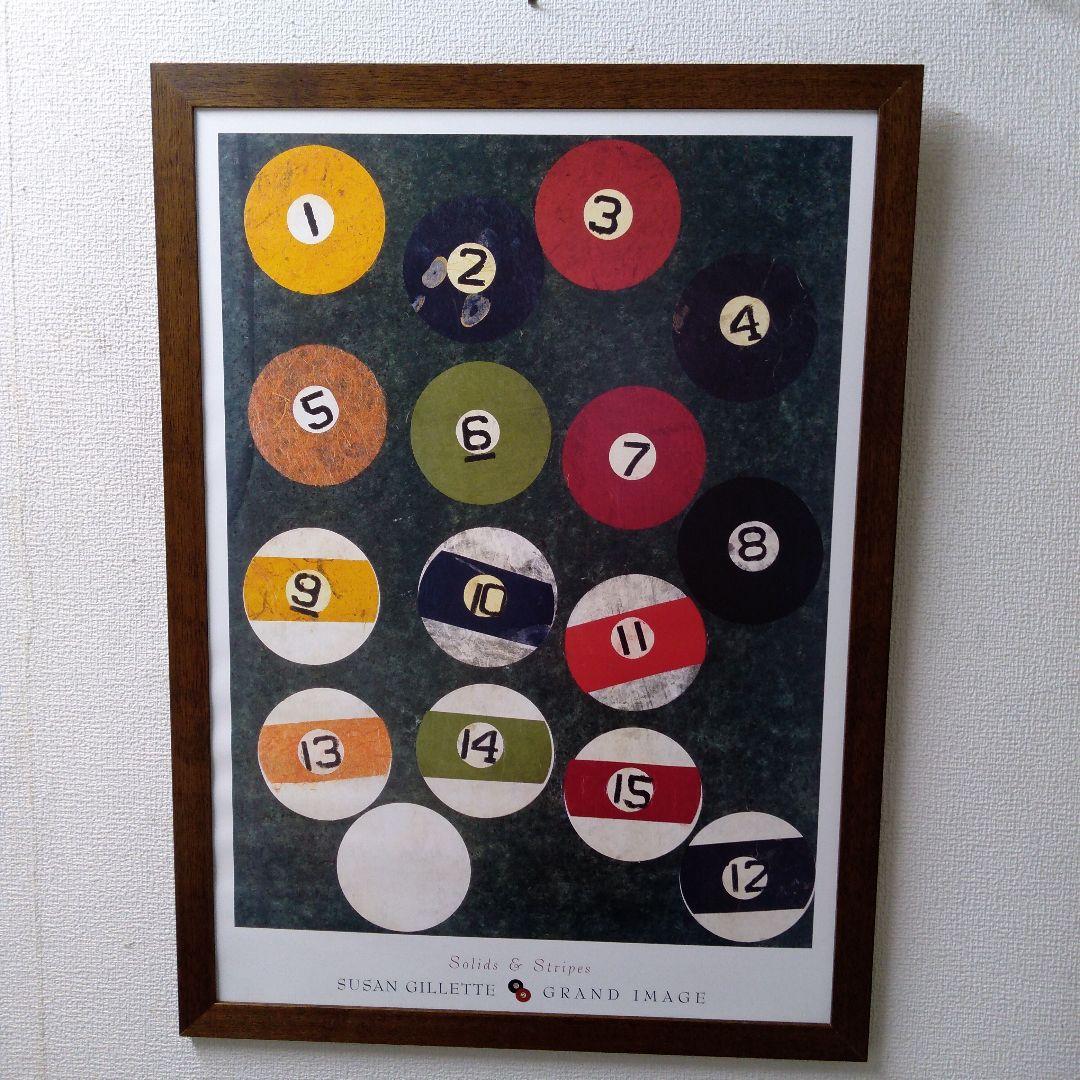 ポスター　立て　特寸法　スーザン　ジレット　額装仕上げ品