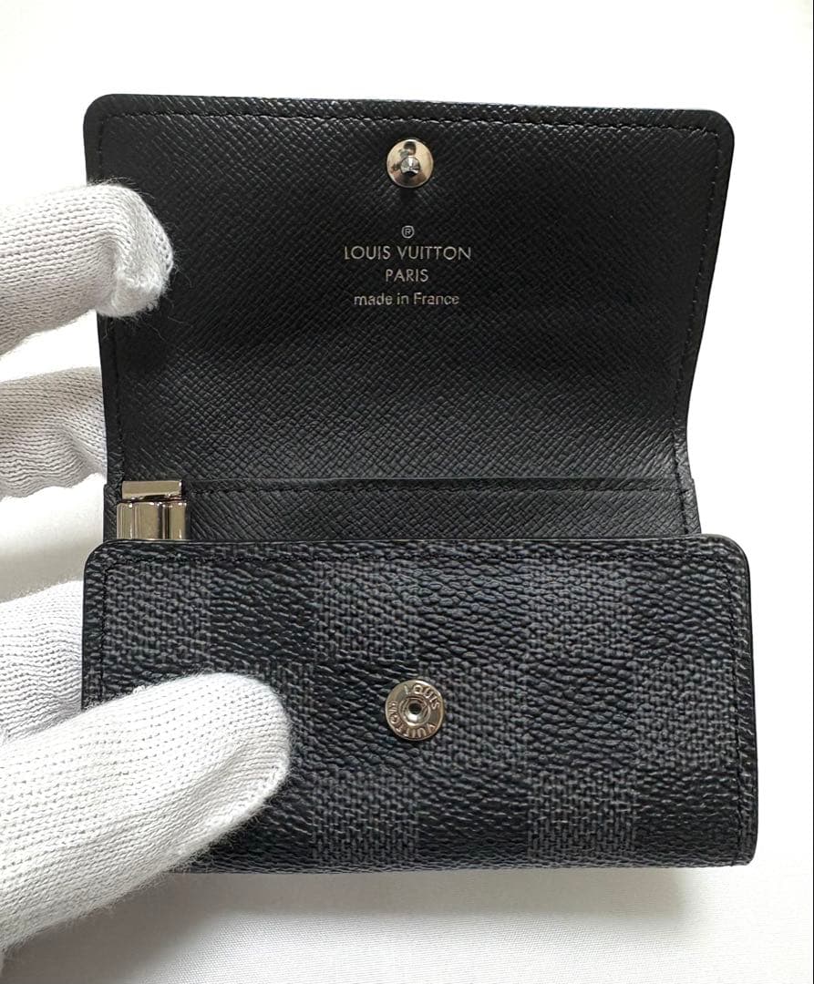 ルイヴィトン　ダミエ　グラフィット　ミュルティクレ　6連キーケース