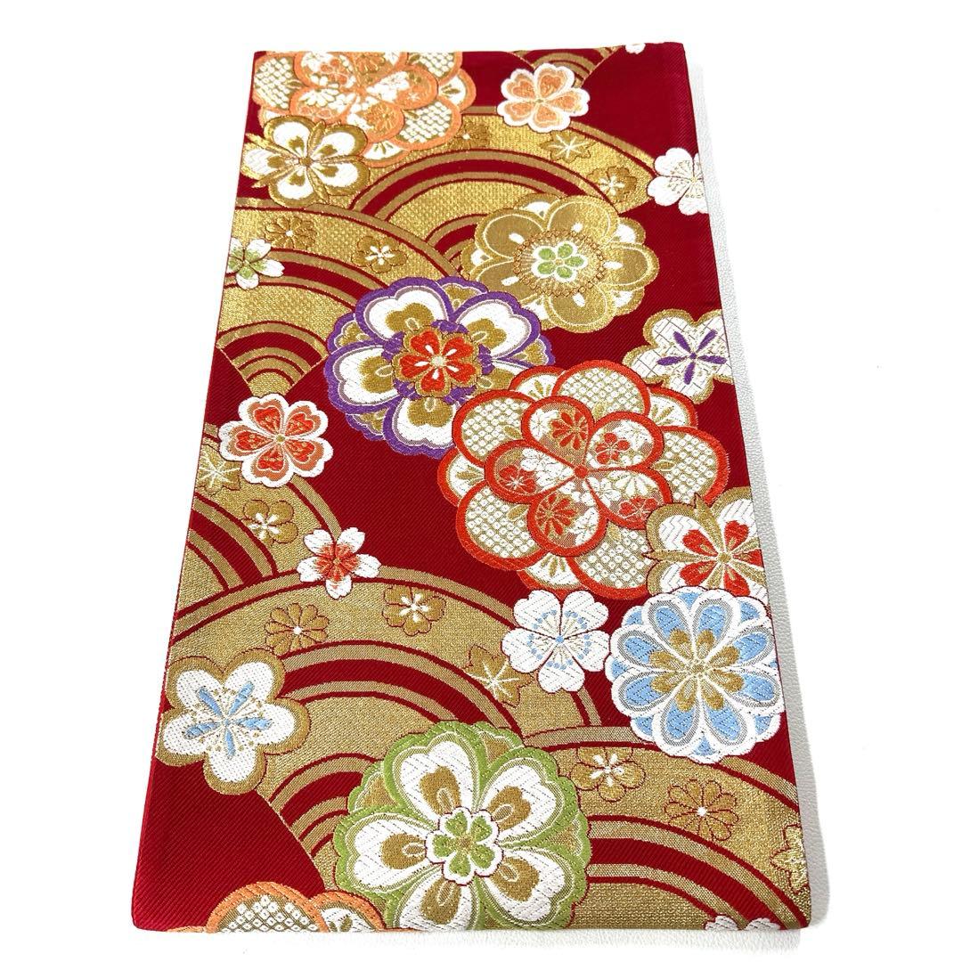 専用帯4900 4847 二点セット●交織 六通 袋帯