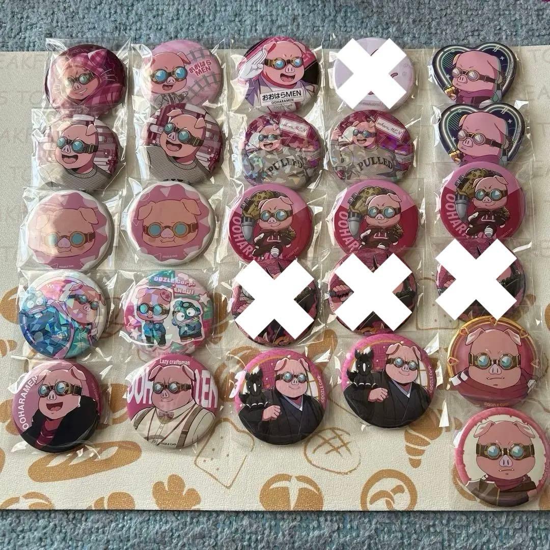 ドズル社　缶バッジ　おおはらMENまとめ売り