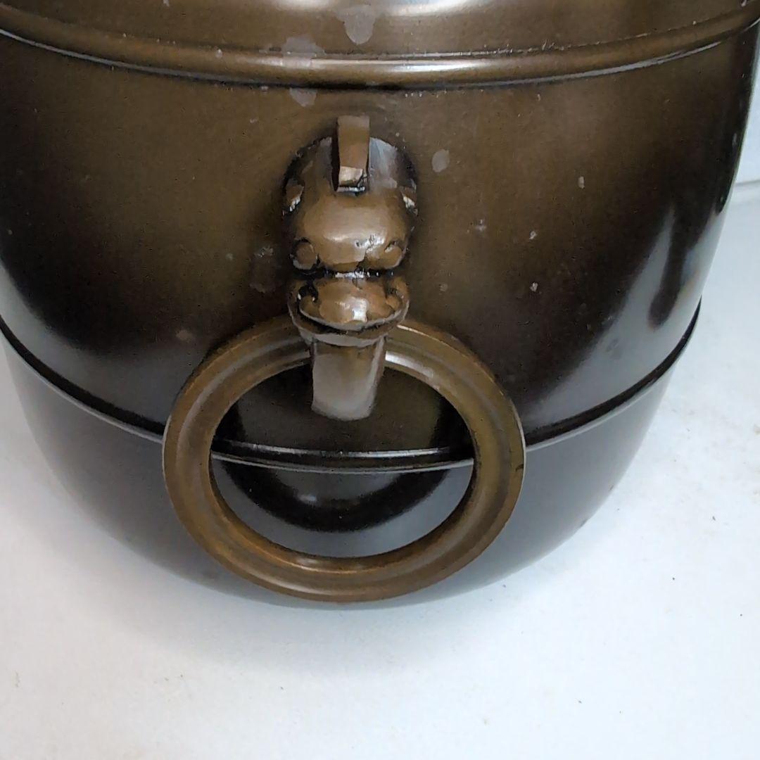 茶道具　皆具　鐶付鬼面　遊環　唐銅　八尾祥栄　共箱　稽古　奥伝　真台子　工芸