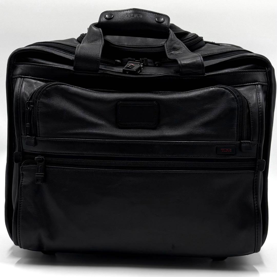TUMI キャリーケース　オールレザー ビジネスバッグ 2way 機内持込み可