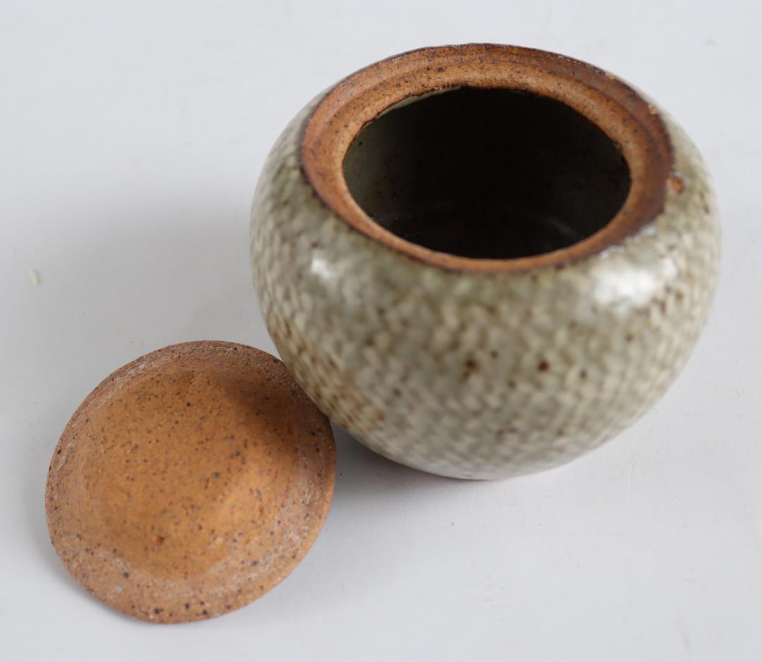 人間国宝 島岡達三 蓋物 民藝