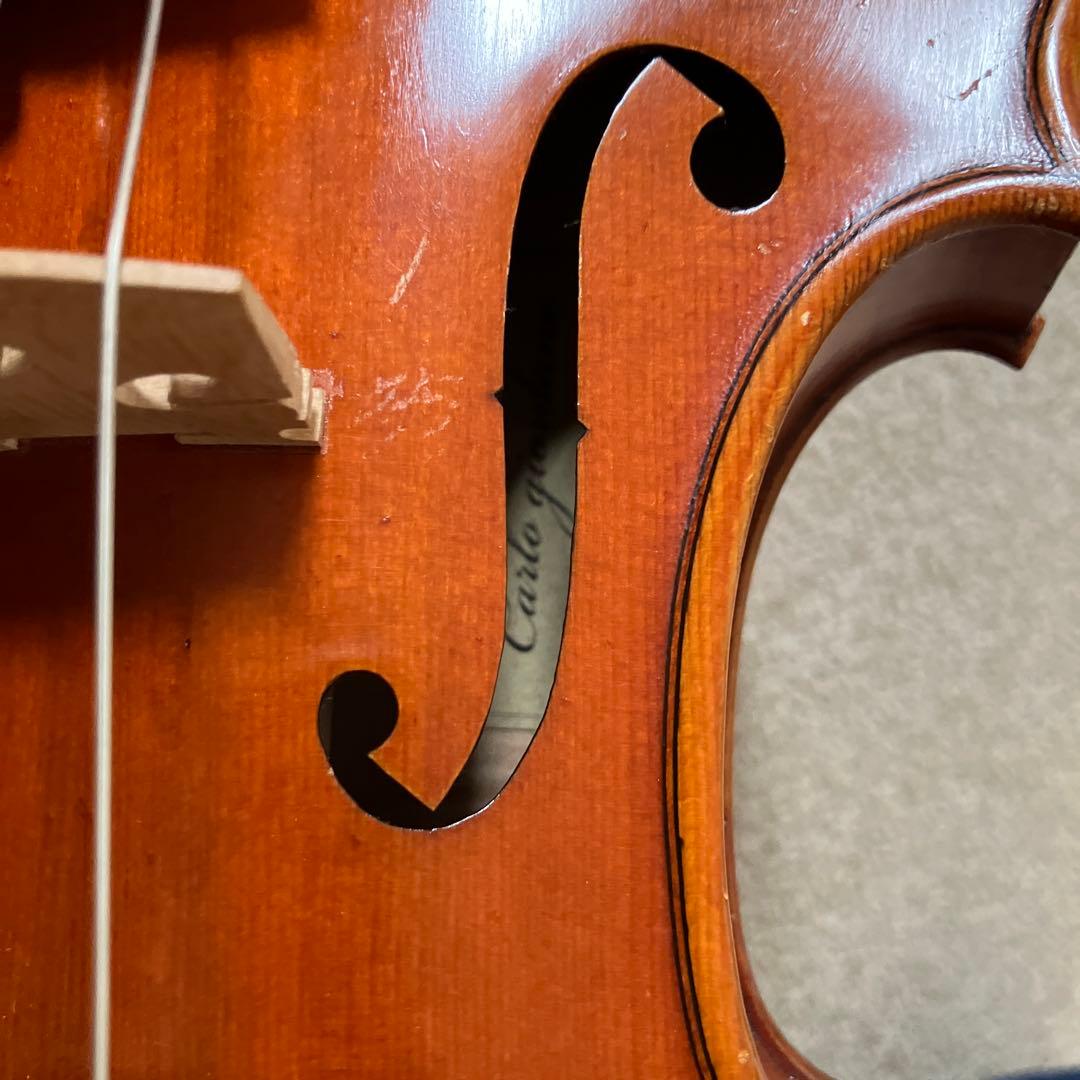 分数バイオリン 3/4　カルロジョルダーノ　未使用分数弦2本付
