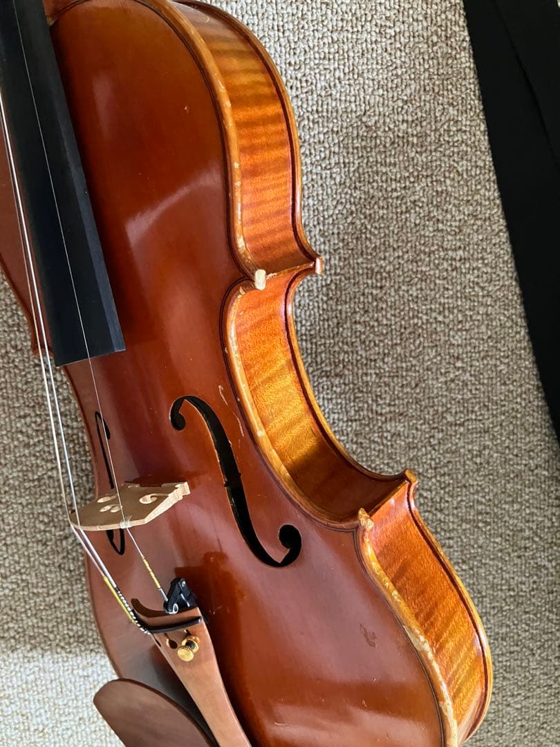 分数バイオリン 3/4　カルロジョルダーノ　未使用分数弦2本付