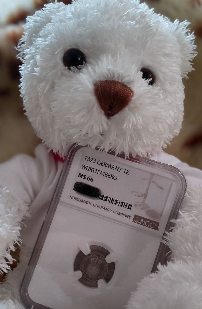 ✨ドイツ 1873年/NGC MS66/1クロイツァー銀貨✨
