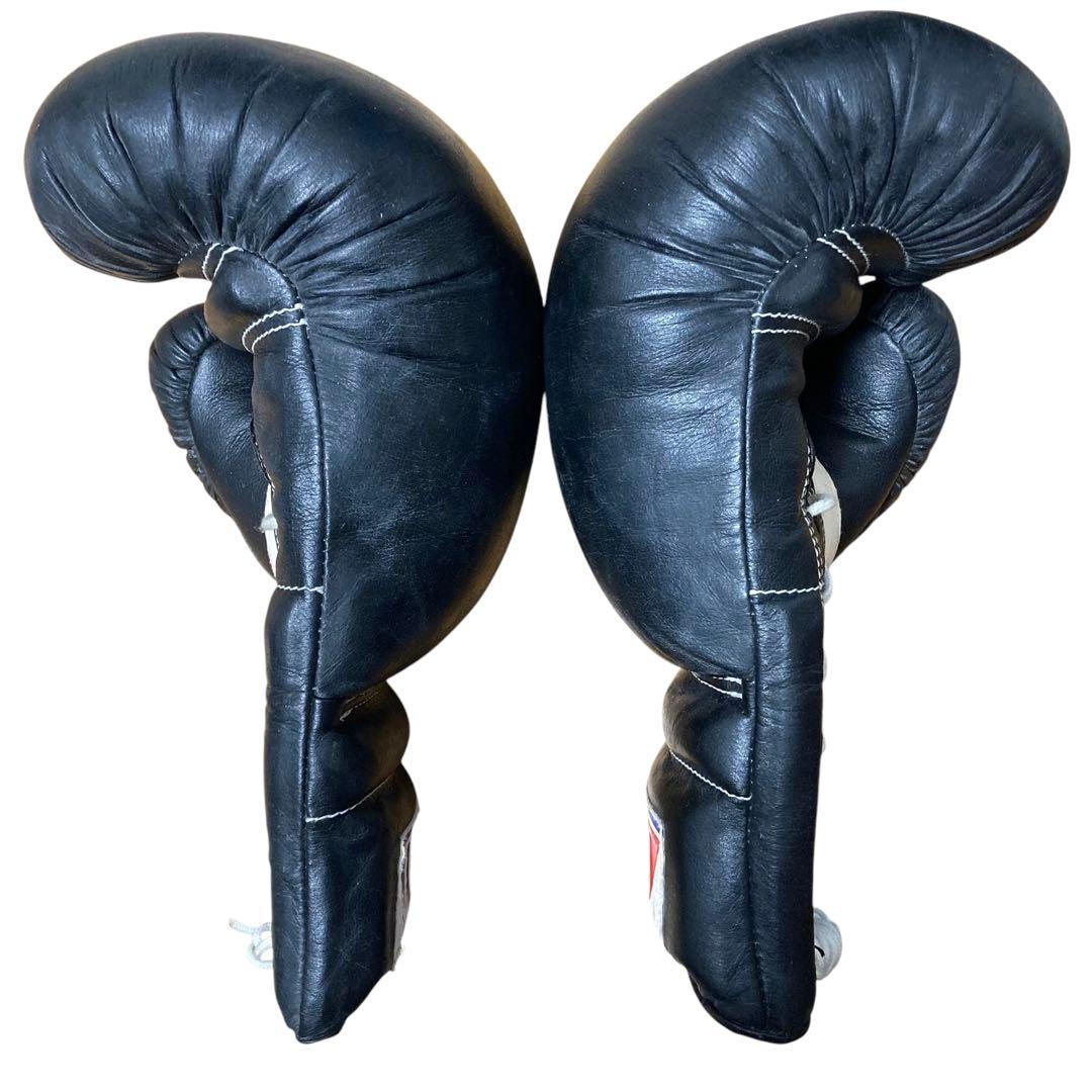 Winning ボクシンググローブ 14オンス 紐 黒