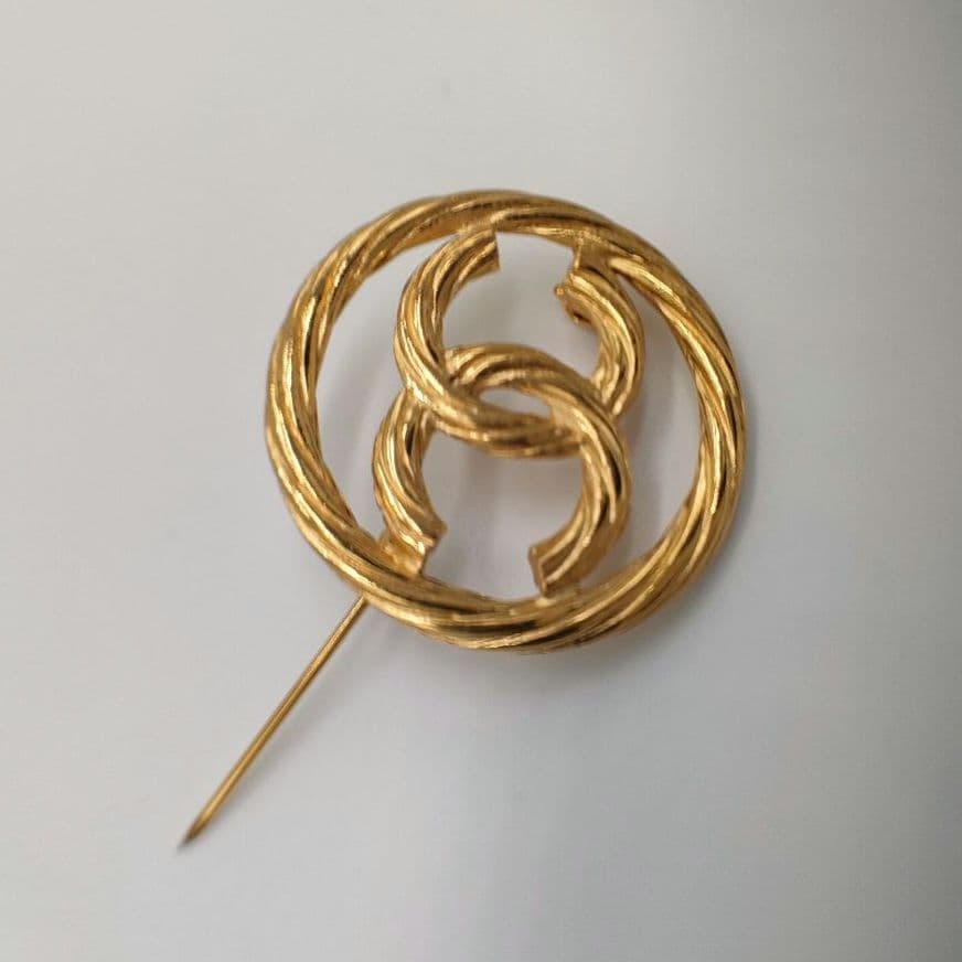 シャネル 1269 ココマーク ブローチ GP ユニセックス