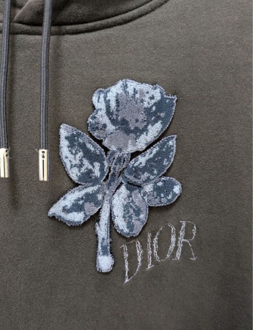 難あり、クリスチャンディオール　花柄　パーカー　スウェット