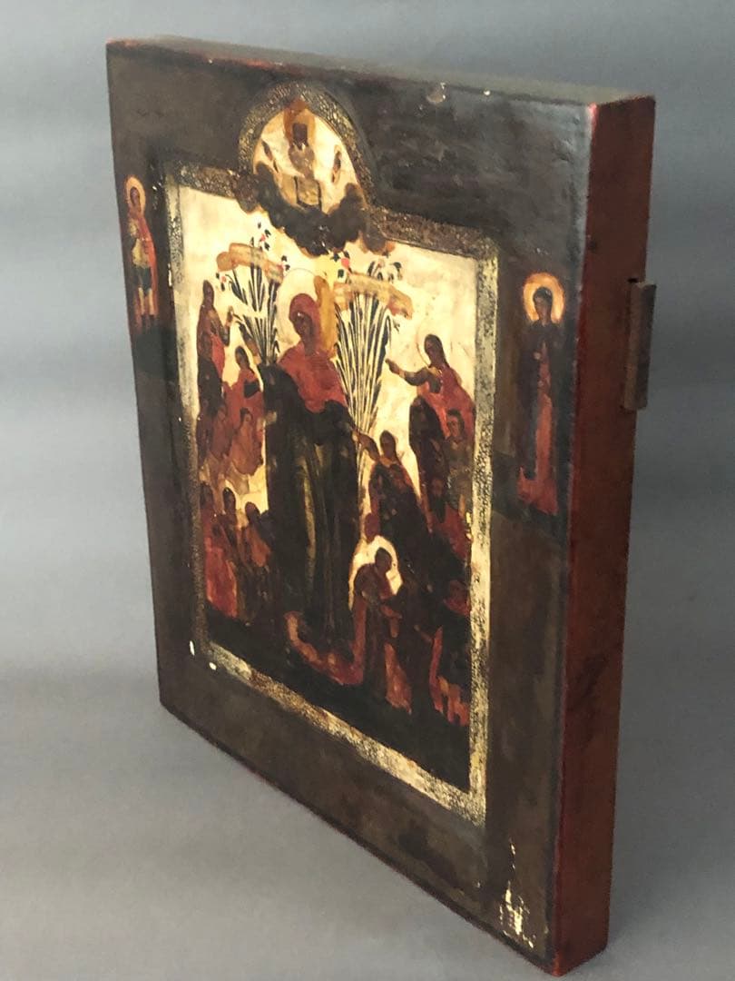 東欧イコン　パレスチナ・ベツレヘムにて購入　アンティーク　キリスト教　宗教画