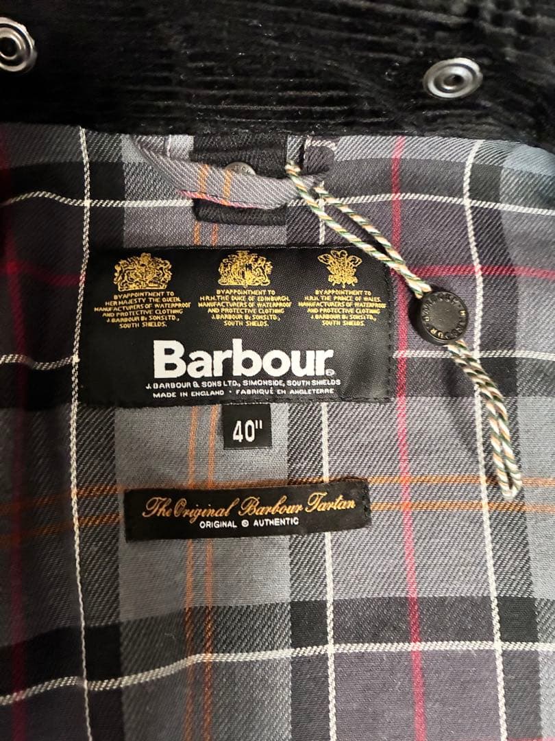 【英国製3ワラント】Barbour BODER Lサイズ ブラック