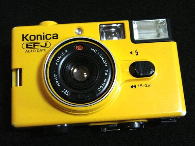 734009 コニカ EFJ 黄 konica c35 efj フィルムカメラ