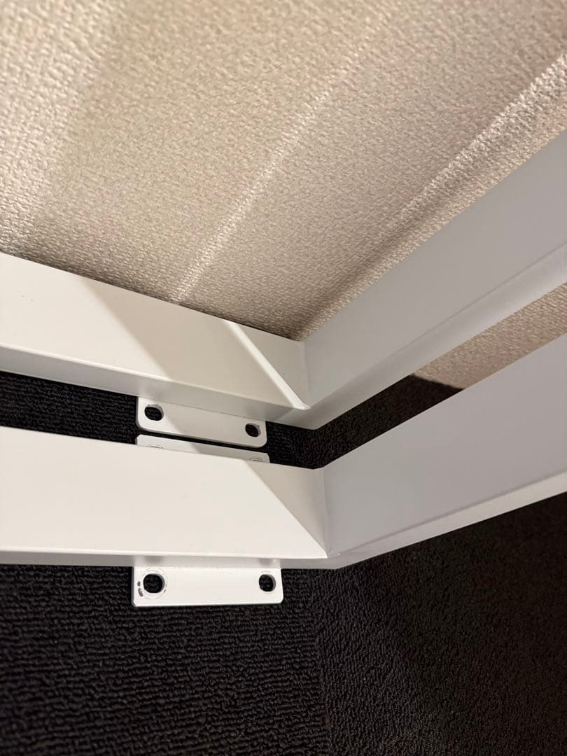 Kanademono ラバーウッドデスク180x80 白脚