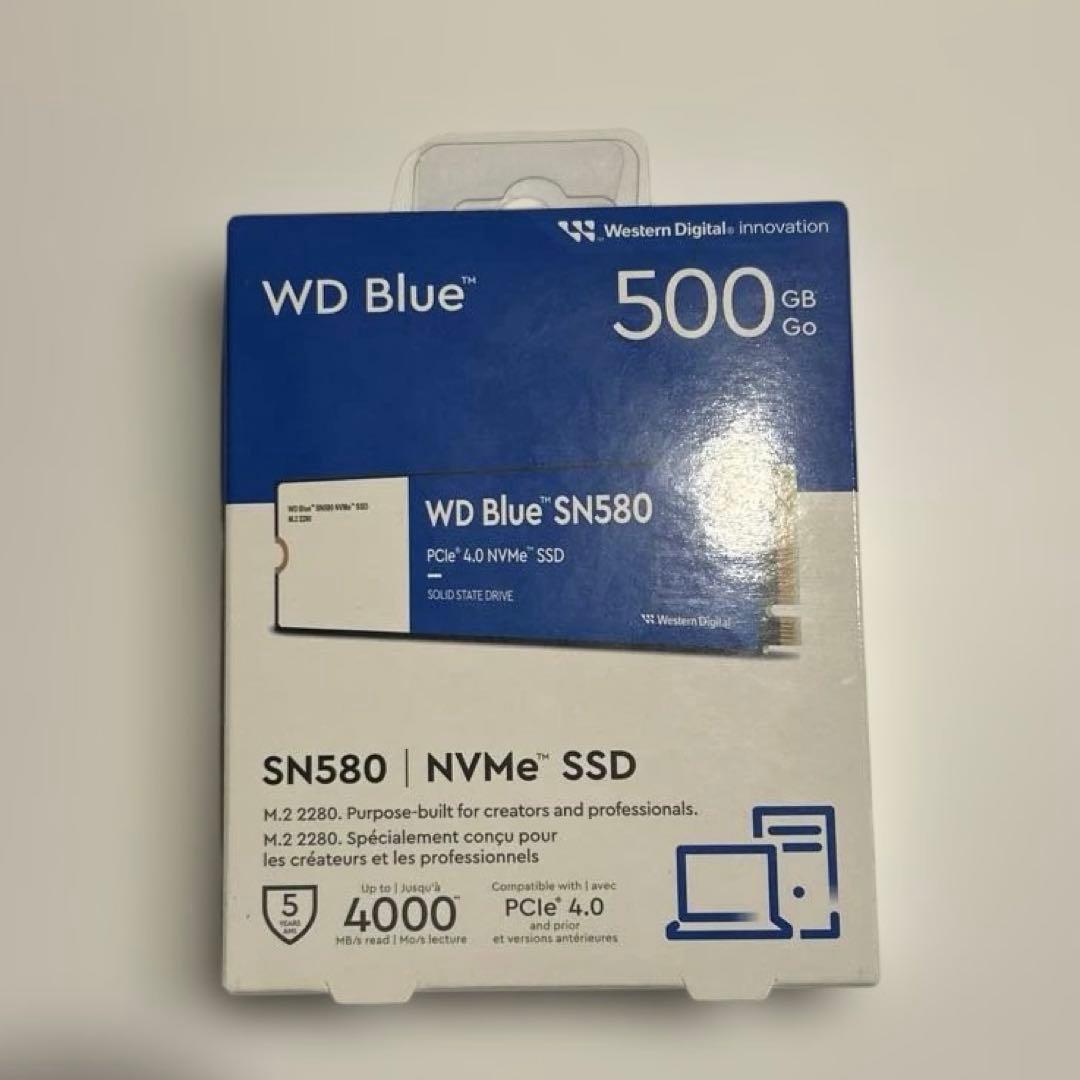 ウエスタンデジタル 500GB WD Blue SN580 NVMe 新品