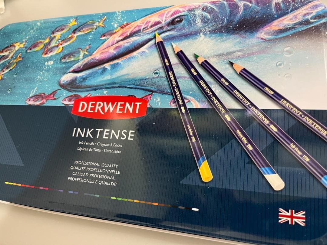 【新品未使用】DERWENT INKTENSE水彩色鉛筆36本セットダーウェント