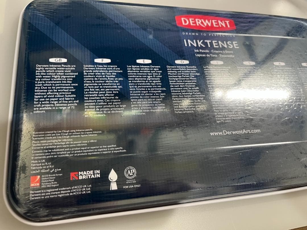 【新品未使用】DERWENT INKTENSE水彩色鉛筆36本セットダーウェント